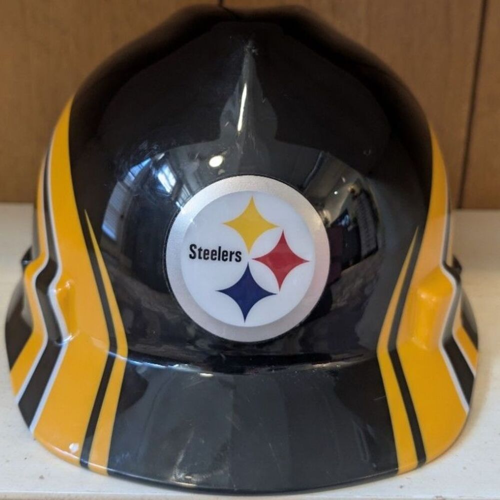 Pittsburg Steelers NFL Licensed MSA V-Gard Hard Hat Medium Adjustable